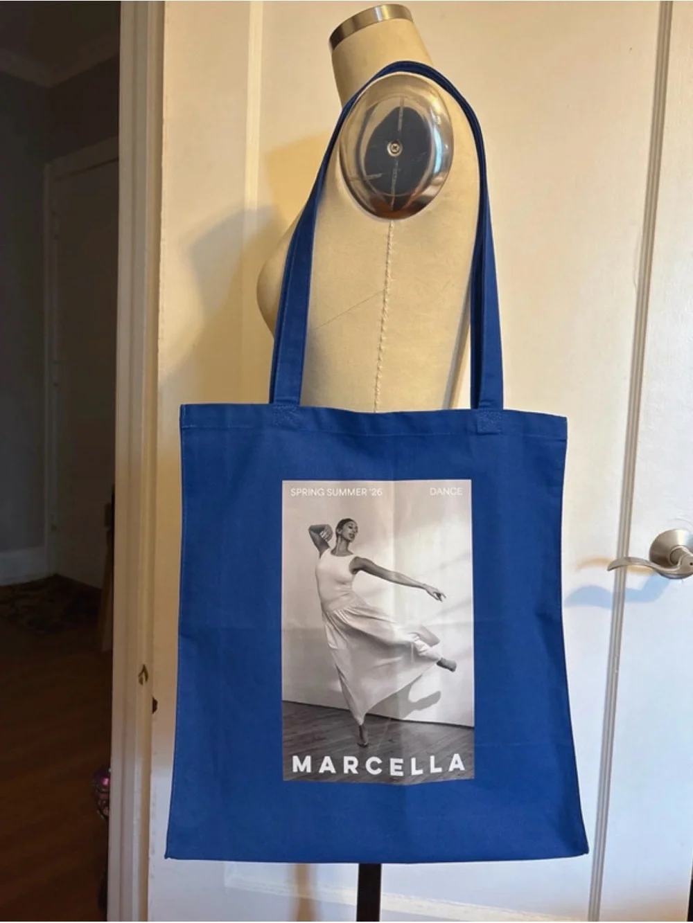NWOT Marcella NYC Spring Summer 2026 DANCE Tote Bag Blue